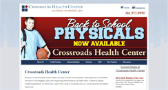 Desktop Screenshot of crossroadshealthcenter.net